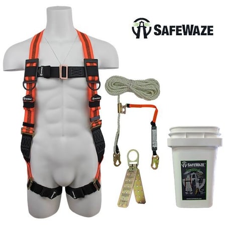 The Brush Man Safety Harness Fall Protection Kit In Bucket ROOFERS KIT